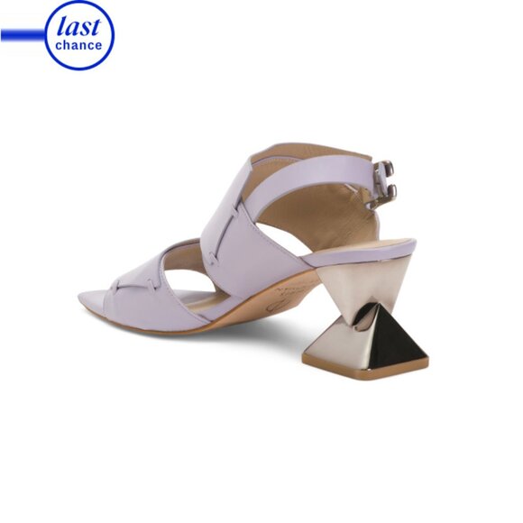 CHRIS DONOVAN Iris Leather Rene Heeled Sandals - Picture 2 of 2